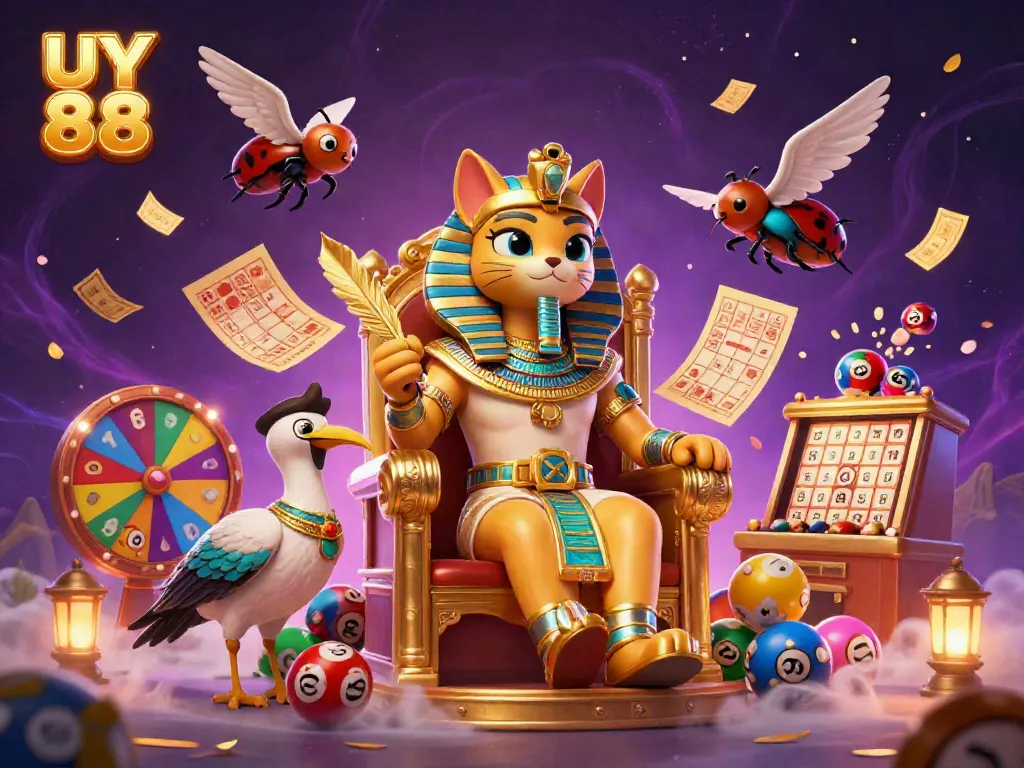Experience UY 88 with dynamic gameplay featuring whimsical characters and colorful lottery elements.