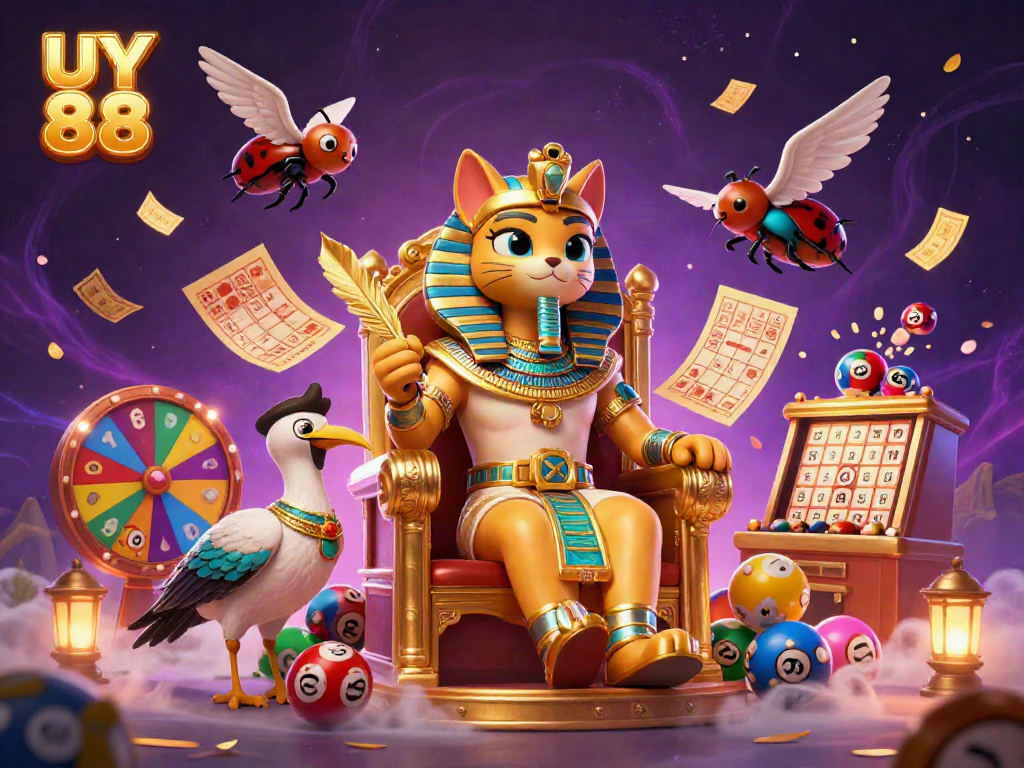 Experience UY 88 with dynamic gameplay featuring whimsical characters and colorful lottery elements.