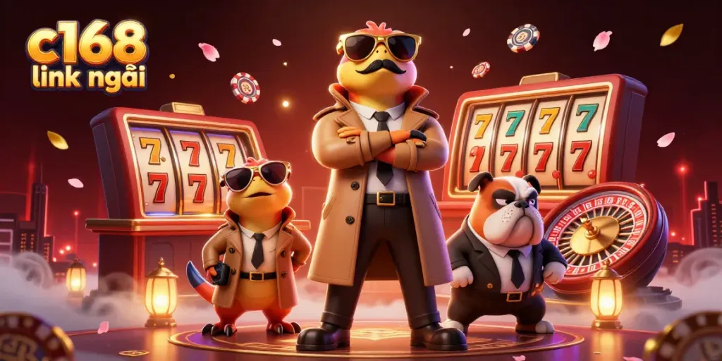 Engage with the thrilling c168 link mới at a VIP casino lounge, where three raptors cleverly disguise themselves.