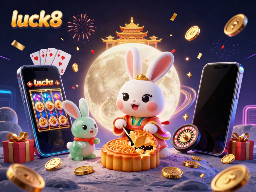 Experience excitement with luck8's enchanting moon rabbit and engaging casino games, exemplifying online gaming fun.