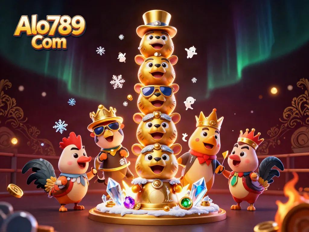 Experience thrilling cockfighting action with Alo789 Com's vibrant online arena showcasing dynamic championship moments.